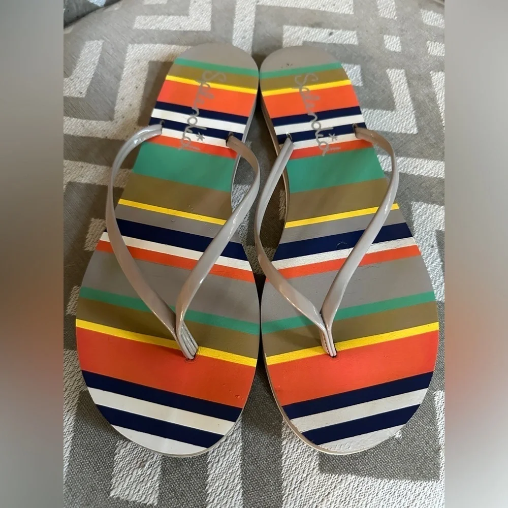 Splendid Flip Flops Blue and Gray Size 9